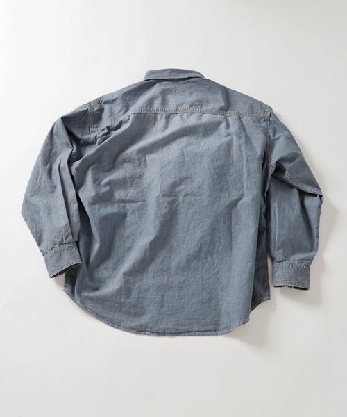 JOURNAL STANDARD(ジャーナルスタンダード)の「ダンガリー ファットワークシャツ(シャツ/ブラウス・メンズ・グレー/アイボリー/コバルトブルー・SMALL/MEDIUM/LARGE)」の8枚目の写真