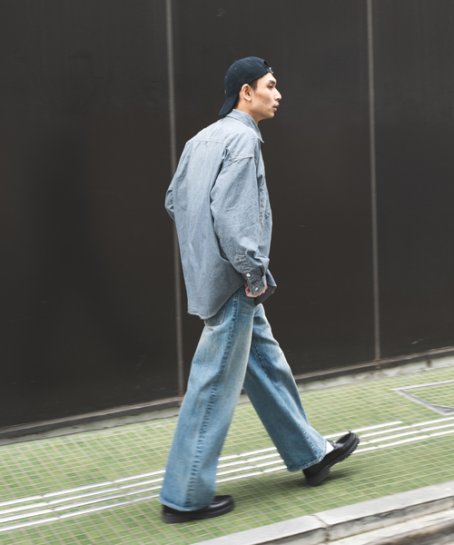 JOURNAL STANDARD(ジャーナルスタンダード)の「ダンガリー ファットワークシャツ(シャツ/ブラウス・メンズ・グレー/アイボリー/コバルトブルー・SMALL/MEDIUM/LARGE)」の22枚目の写真