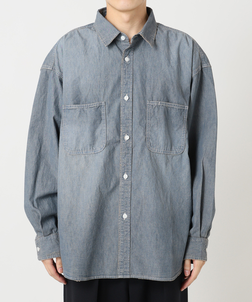 JOURNAL STANDARD(ジャーナルスタンダード)の「ダンガリー ファットワークシャツ(シャツ/ブラウス・メンズ・グレー/アイボリー/コバルトブルー・SMALL/MEDIUM/LARGE)」の18枚目の写真