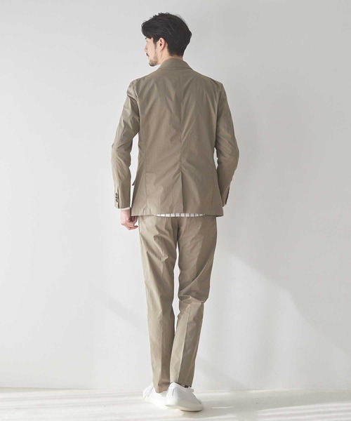 UNION STATION(ユニオンステーション)の「【セットアップ着用可能】ハイパーストレッチポリエステルタフタテーラードジャケット(テーラードジャケット・メンズ・ライトグレー/グレイッシュベージュ・LL/M/L/S)」の11枚目の写真