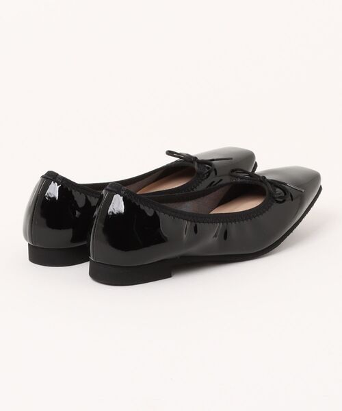 Bridget Birkin(ブリジットバーキン)の「【Bridget Birkin】スクエアトゥバレエシューズ(551532)(バレエシューズ・レディース・シルバー/ブラック/レオパード・22.5/23.5/24.5/23/24/22)」の4枚目の写真