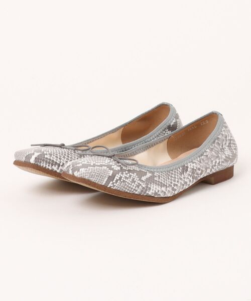 Bridget Birkin(ブリジットバーキン)の「【Bridget Birkin】スクエアトゥバレエシューズ(551532)(バレエシューズ・レディース・シルバー/ブラック/レオパード・22.5/23.5/24.5/23/24/22)」の7枚目の写真
