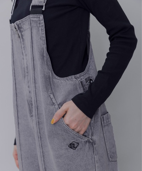 新品☆ Eimee Law フロントジップ デニム サロペット フロントジップ テンセルデニムサロペット Eimee Law│Eimee Law