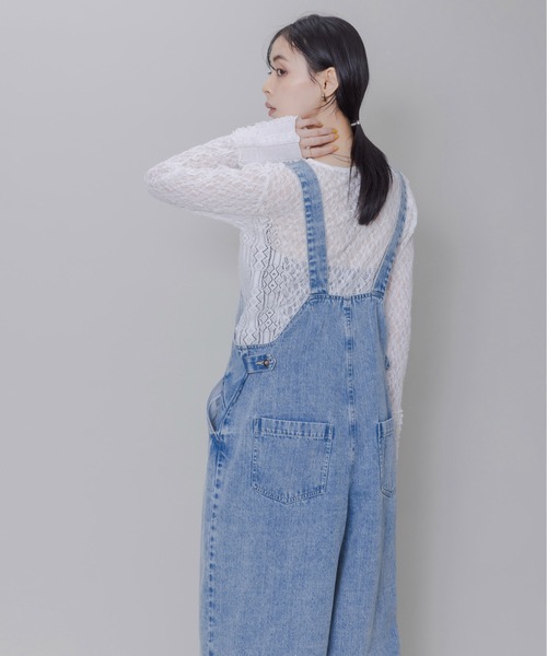 新品☆ Eimee Law フロントジップ デニム サロペット セール】フロントジップ デニム サロペット（サロペット