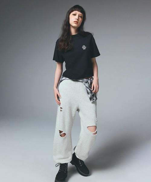 エックスガール パンツ サイズ1 FACE BOX PATCH SWEAT PANTS（スウェットパンツ）｜X-girl