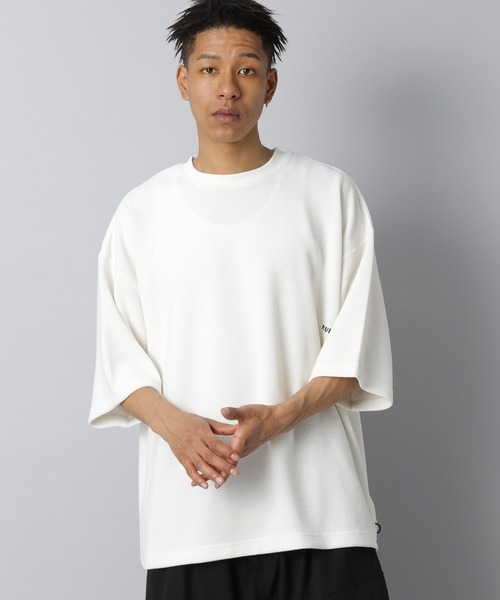 NUMERALS（ヌメラルズ）の「【NUMERALS】ワッフルハーフスリーブTEE（Tシャツ/カットソー・メンズ・ブラウン/オフホワイト/ブラック/カーキ・LARGE/MEDIUM）」の7枚目の写真