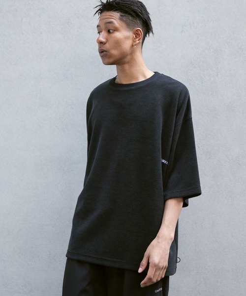 NUMERALS（ヌメラルズ）の「【NUMERALS】ワッフルハーフスリーブTEE（Tシャツ/カットソー・メンズ・ブラウン/オフホワイト/ブラック/カーキ・LARGE/MEDIUM）」の10枚目の写真