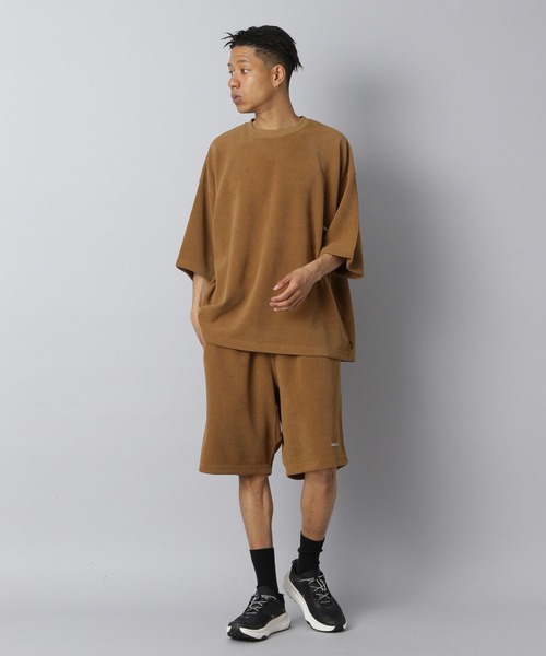 NUMERALS（ヌメラルズ）の「【NUMERALS】ワッフルハーフスリーブTEE（Tシャツ/カットソー・メンズ・ブラウン/オフホワイト/ブラック/カーキ・LARGE/MEDIUM）」の15枚目の写真