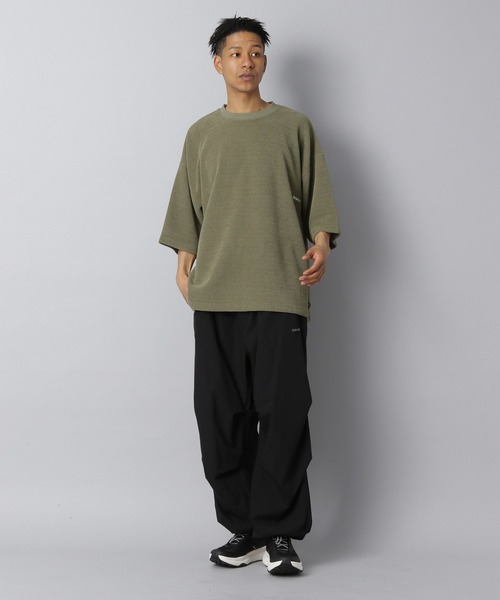 NUMERALS（ヌメラルズ）の「【NUMERALS】ワッフルハーフスリーブTEE（Tシャツ/カットソー・メンズ・ブラウン/オフホワイト/ブラック/カーキ・LARGE/MEDIUM）」の18枚目の写真