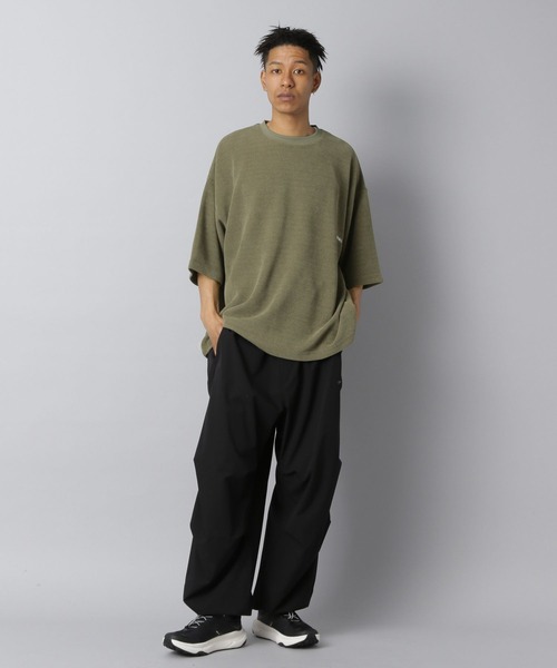 NUMERALS（ヌメラルズ）の「【NUMERALS】ワッフルハーフスリーブTEE（Tシャツ/カットソー・メンズ・ブラウン/オフホワイト/ブラック/カーキ・LARGE/MEDIUM）」の19枚目の写真