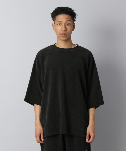 NUMERALS（ヌメラルズ）の「【NUMERALS】ワッフルハーフスリーブTEE（Tシャツ/カットソー・メンズ・ブラウン/オフホワイト/ブラック/カーキ・LARGE/MEDIUM）」の21枚目の写真