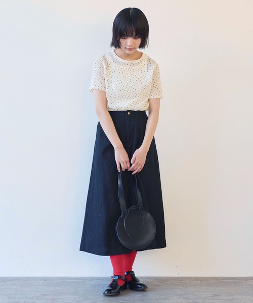 bulle de savon（ビュルデサボン）の「△syuwa syuwa dot 半袖プルオーバー（Tシャツ/カットソー・レディース・ブラック/ホワイト・FREE）」の11枚目の写真