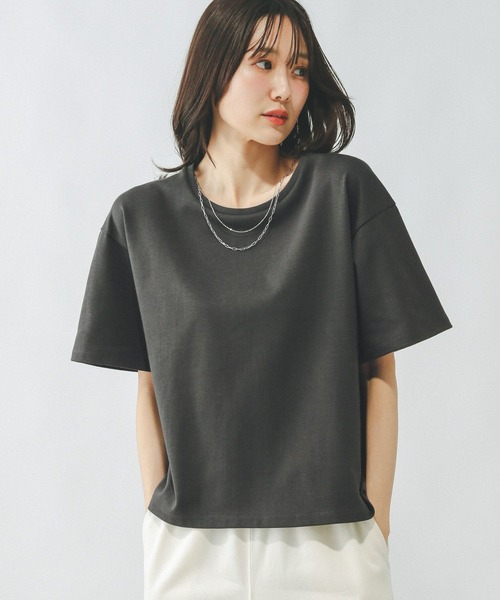 GLOBAL WORK（グローバルワーク）の「Fffit エフィット/マイニチタキノウクルーT/291131（Tシャツ/カットソー・レディース・オフホワイト/ベージュ系その他3/ベビーピンク/スミクロ・SMALL/MEDIUM/LARGE/X-SMALL）」の12枚目の写真