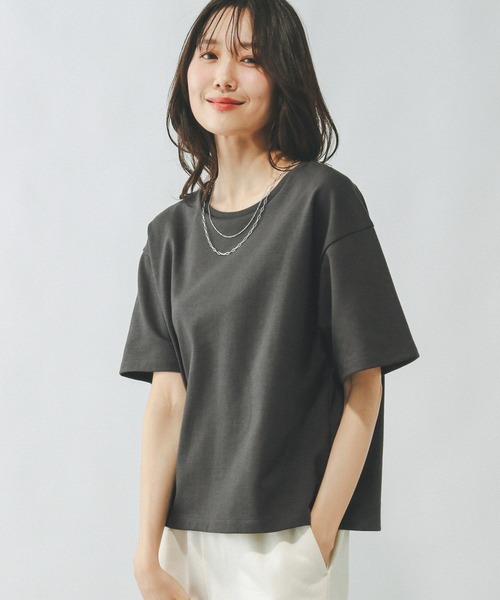 GLOBAL WORK（グローバルワーク）の「Fffit エフィット/マイニチタキノウクルーT/291131（Tシャツ/カットソー・レディース・オフホワイト/ベージュ系その他3/ベビーピンク/スミクロ・SMALL/MEDIUM/LARGE/X-SMALL）」の14枚目の写真