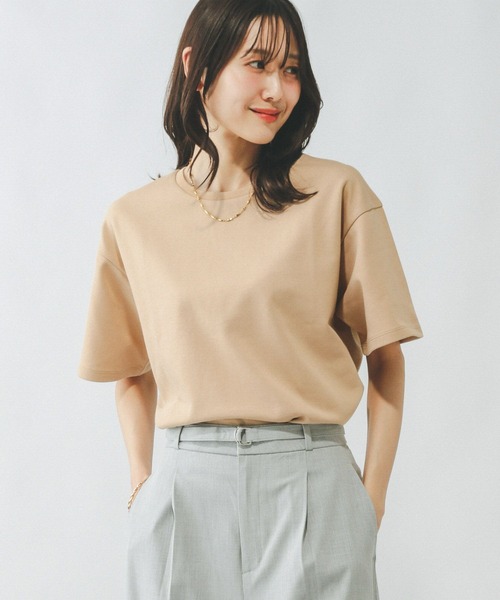 GLOBAL WORK（グローバルワーク）の「Fffit エフィット/マイニチタキノウクルーT/291131（Tシャツ/カットソー・レディース・オフホワイト/ベージュ系その他3/ベビーピンク/スミクロ・SMALL/MEDIUM/LARGE/X-SMALL）」の17枚目の写真