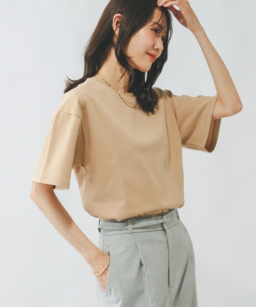 GLOBAL WORK（グローバルワーク）の「Fffit エフィット/マイニチタキノウクルーT/291131（Tシャツ/カットソー・レディース・オフホワイト/ベージュ系その他3/ベビーピンク/スミクロ・SMALL/MEDIUM/LARGE/X-SMALL）」の18枚目の写真