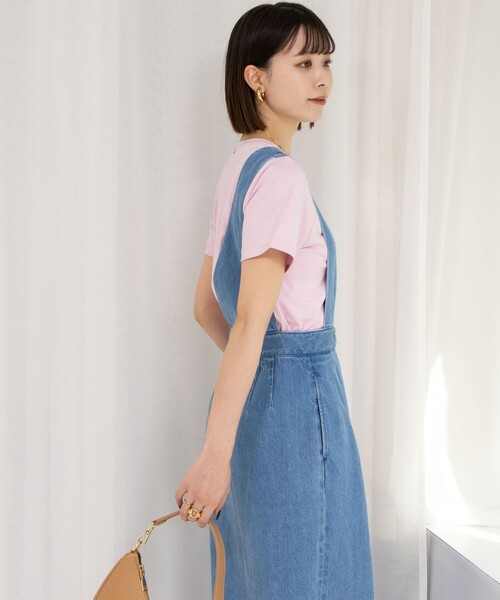 NOLLEY’S（ノーリーズ）の「プレミアムスムースTシャツ（Tシャツ/カットソー・レディース・イエロー/ネイビー/ベージュ/ホワイト/ピンク・36/38）」の21枚目の写真