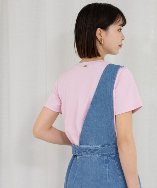 NOLLEY’S（ノーリーズ）の「プレミアムスムースTシャツ（Tシャツ/カットソー・レディース・イエロー/ネイビー/ベージュ/ホワイト/ピンク・36/38）」の22枚目の写真