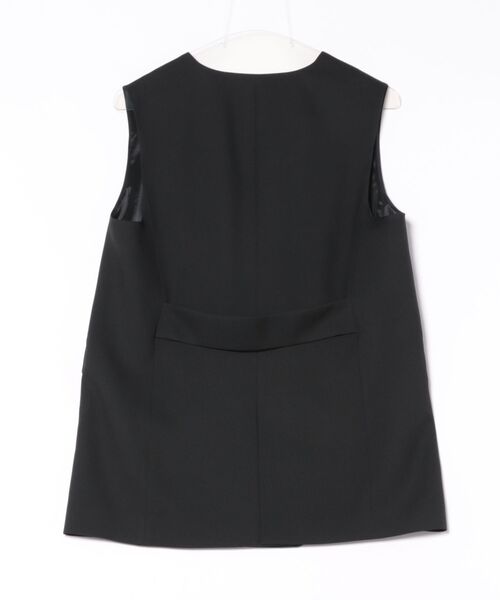 STRAWBERRY-FIELDS（ストロベリーフィールズ）の「ダブル釦ノーカラージレ（ベスト・レディース・グレー/ブラック・2）」の11枚目の写真