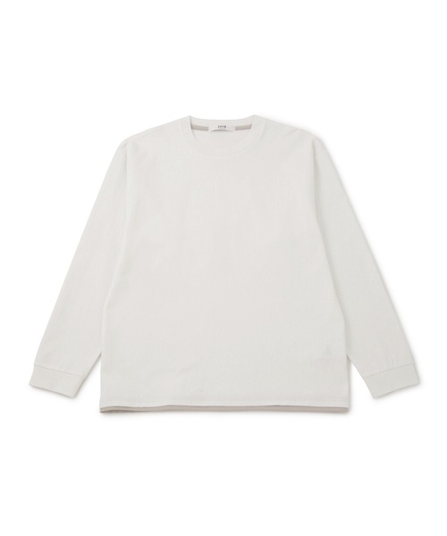  j.n.r.d（ジェー・エヌ・アール・ディー）の「j.n.r.d/クラックサーフェスプルオーバー（Tシャツ/カットソー・メンズ・チャコールグレー/オフホワイト/ベージュ・LL/L/M）」の2枚目の写真
