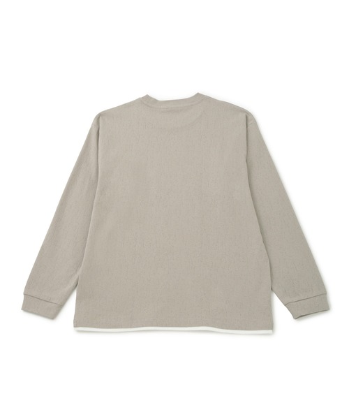  j.n.r.d（ジェー・エヌ・アール・ディー）の「j.n.r.d/クラックサーフェスプルオーバー（Tシャツ/カットソー・メンズ・チャコールグレー/オフホワイト/ベージュ・LL/L/M）」の4枚目の写真