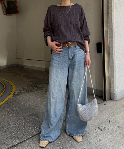 LBC（エルビーシー）の「ストライプジャカードカットプルオーバー（Tシャツ/カットソー・レディース・ライトパープル/オフホワイト/チャコールグレー・M）」の19枚目の写真