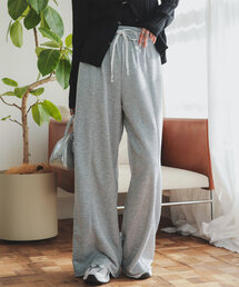 KOBE LETTUCE | 切りっぱなしスウェットワイドパンツ(スウェットパンツ)