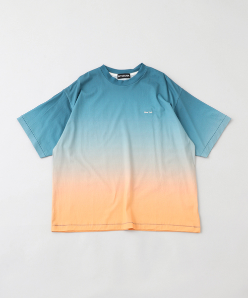 WISM(ウィズム)の「【INTODUSK / イントゥダスク】 DUSK GRADATION SS TEE DSPI017(Tシャツ/カットソー・メンズ・ライトブルー/ダークブルー・LARGE/MEDIUM/X-LARGE)」の2枚目の写真