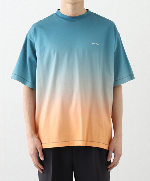 WISM(ウィズム)の「【INTODUSK / イントゥダスク】 DUSK GRADATION SS TEE DSPI017(Tシャツ/カットソー・メンズ・ライトブルー/ダークブルー・LARGE/MEDIUM/X-LARGE)」の6枚目の写真