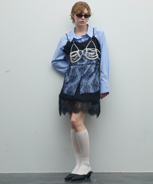 uyu.（ウユ）の「ポインテッドトゥデザインヒールミュール（サンダル・レディース・ブラック/ピンク/シルバー/レオパード・M/L）」の18枚目の写真