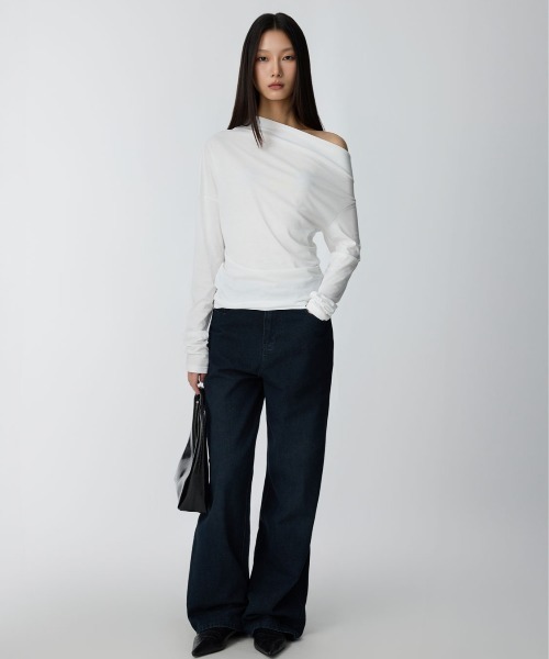 ランキング2025 Studio Top（Tシャツ Shape Shoulder Neck Sloping Doe トップス