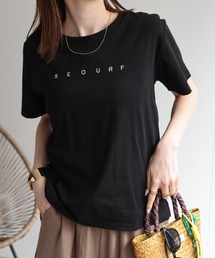 フロント刺繍ロゴTシャツ/トップス/半袖/春夏
