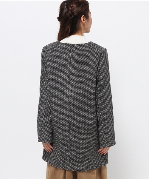 mystic（ミスティック）の「【mystic】ノーカラーコート（その他アウター・レディース・グレー/チャコールグレー・ﾌﾘ-）」の5枚目の写真