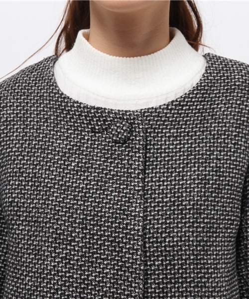 mystic（ミスティック）の「【mystic】ノーカラーコート（その他アウター・レディース・グレー/チャコールグレー・ﾌﾘ-）」の6枚目の写真