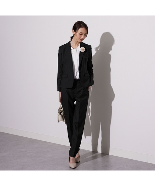 AOYAMA（アオヤマ）の「【4WAY】アクセサリー付きボウタイブラウス9分袖/ホワイト/ベージュ/サックスブルー｜通勤＆オフィス＆入卒＆セレモニー＆オケージョン｜自宅で洗える・アクセサリー付き・ボウタイ付き｜（シャツ/ブラウス・レディース・サックスブルー/ライトベージュ/ホワイト/ボルドー/ブラウン・LL/3L/S/M/L/4L）」の9枚目の写真