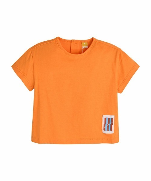 moimoln(モイモルン)の「【SOFT&】パッチTシャツ(Tシャツ/カットソー・キッズ・アイボリー/ブルー/オレンジ・90cm/100cm/110cm/120cm/130cm)」の3枚目の写真