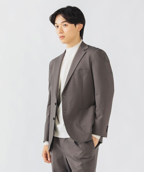 BEAMS HEART（ビームスハート）の「ハイゲージ ポンチ ジャケット 25FW（S～XL・セットアップ対応）（テーラードジャケット・メンズ・グレー系その他/ネイビー/オリーブ・SMALL/MEDIUM/LARGE/X-LARGE）」の6枚目の写真