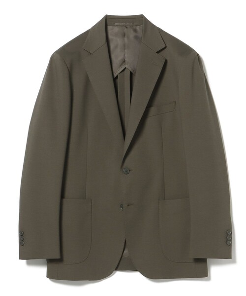 BEAMS HEART マーチンソン生地 ブラウン ビジネスジャケットLsize BEAMS HEART（ビームス ハート）GMS ブラック デニム ジャケット