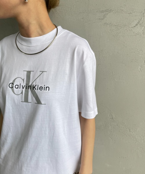 CK JEAN★関税込 レディースモノロゴ 半袖Tシャツ Calvin Klein Jeans カルバンクライン Tシャツ 半袖 ロゴ メンズ
