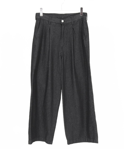 CAMBIO(カンビオ)の「mp13567- タック入りワイドデニムパンツ(デニムパンツ・メンズ・ブラック/ネイビー・M/L/XL)」の18枚目の写真