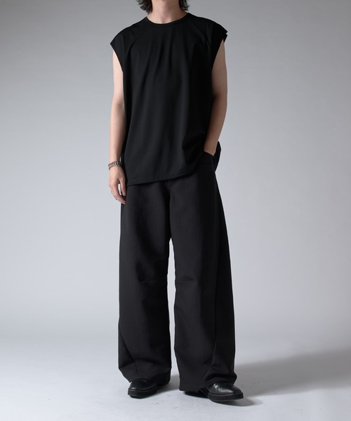 Lui's（ルイス）の「SHINE ノースリーブ（Tシャツ/カットソー・メンズ・ホワイト/グレー/チャコールグレー/ブラック・FREE）」の20枚目の写真