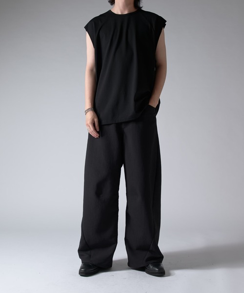 Lui's（ルイス）の「SHINE ノースリーブ（Tシャツ/カットソー・メンズ・ホワイト/グレー/チャコールグレー/ブラック・FREE）」の21枚目の写真