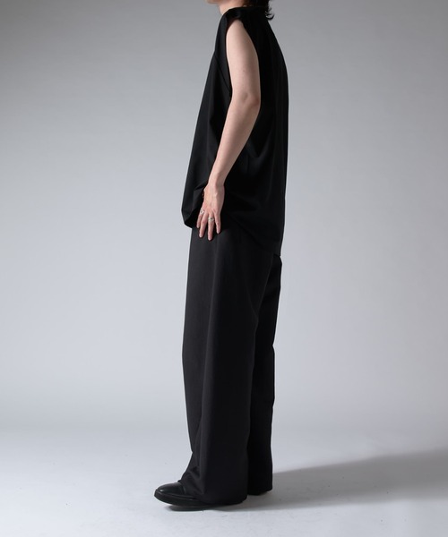 Lui's（ルイス）の「SHINE ノースリーブ（Tシャツ/カットソー・メンズ・ホワイト/グレー/チャコールグレー/ブラック・FREE）」の22枚目の写真