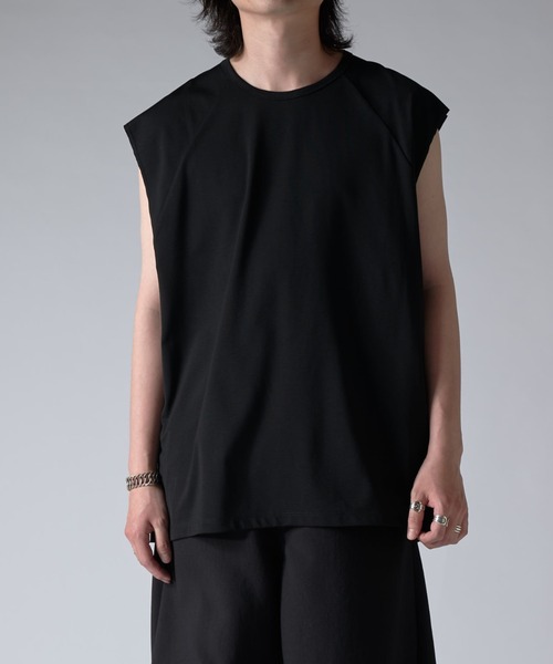 Lui's（ルイス）の「SHINE ノースリーブ（Tシャツ/カットソー・メンズ・ホワイト/グレー/チャコールグレー/ブラック・FREE）」の16枚目の写真