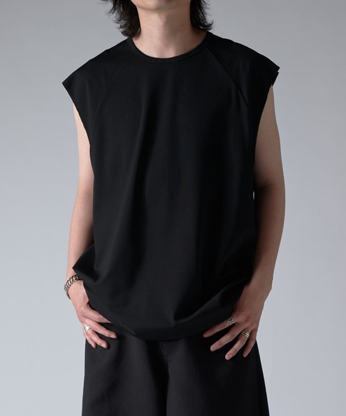 Lui's（ルイス）の「SHINE ノースリーブ（Tシャツ/カットソー・メンズ・ホワイト/グレー/チャコールグレー/ブラック・FREE）」の17枚目の写真