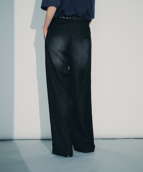 パンツ archive selleglant baggy Slacks pants セール】SIDE ZIP WIDE SLACKS PANTS/サイドジップワイド