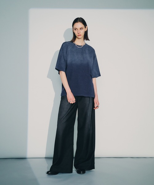 selle glant（セレグランテ）の「TUCK WIDE SPRAY SLACKS/タックワイドスプレースラックス（スラックス・メンズ・チャコールグレー/ブラック・LARGE/MEDIUM/SMALL）」の15枚目の写真