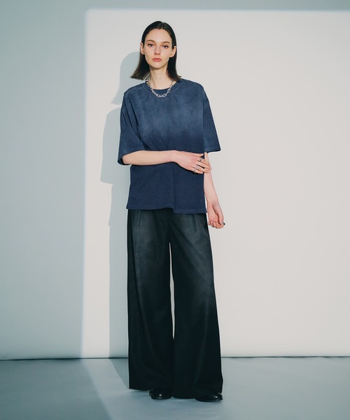 selle glant（セレグランテ）の「TUCK WIDE SPRAY SLACKS/タックワイドスプレースラックス（スラックス・メンズ・チャコールグレー/ブラック・LARGE/MEDIUM/SMALL）」の18枚目の写真