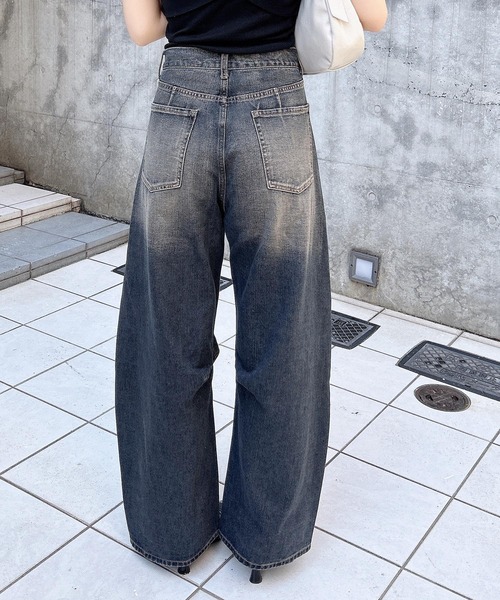 INGNI（イング）の「【WEB限定】クラッシュデニムカーブパンツ（デニムパンツ・レディース・ブルー系その他/ブルー系その他4・S/M）」の12枚目の写真