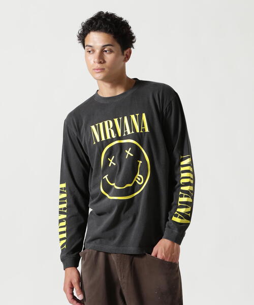 NIRVANA（ニルヴァーナ）の「NIRVANA/ニルヴァーナ/SMILE L/S TEE/コラボロンT《メンズ・ウィメンズ・ユニセックス》（Tシャツ/カットソー・メンズ・ブラック・S/M/L/XL）」の13枚目の写真